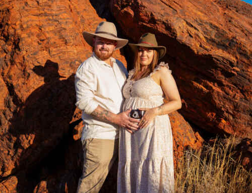 Pregnancy announcement in Tom Price, Western Australia, Pilbara