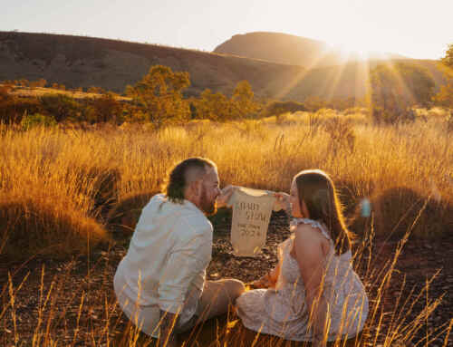 Pregnancy announcement in Tom Price, Western Australia, Pilbara