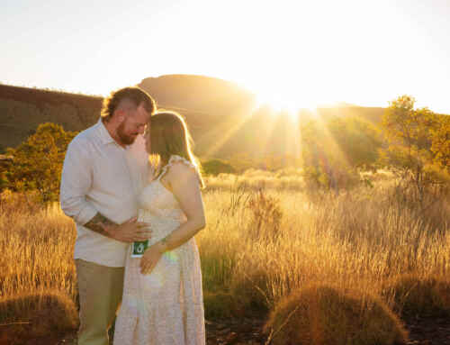 Pregnancy announcement in Tom Price, Western Australia, Pilbara