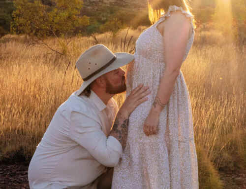 Pregnancy announcement in Tom Price, Western Australia, Pilbara