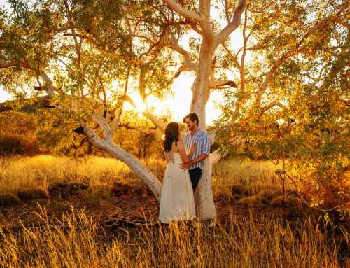 Maddi & Nathan with Navy, in Tom Price, WA 2025