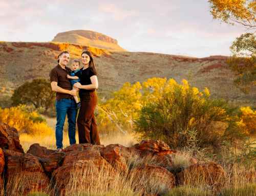 Brianna & Jayden with Quinn at, Tom Price, Western Australia, Pilbara